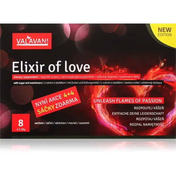 VALAVANI Elixir Of Love afrodiziac în săculeț 4 buc