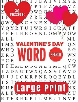 Valentine's Day Large Print Word Search/Puzzle Pyramid