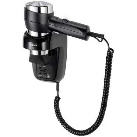 Valera Uscator de par Valera Action Super Plus 1600 Shaver (Black), pentru hotel, montare pe perete, 1600 W, Negru