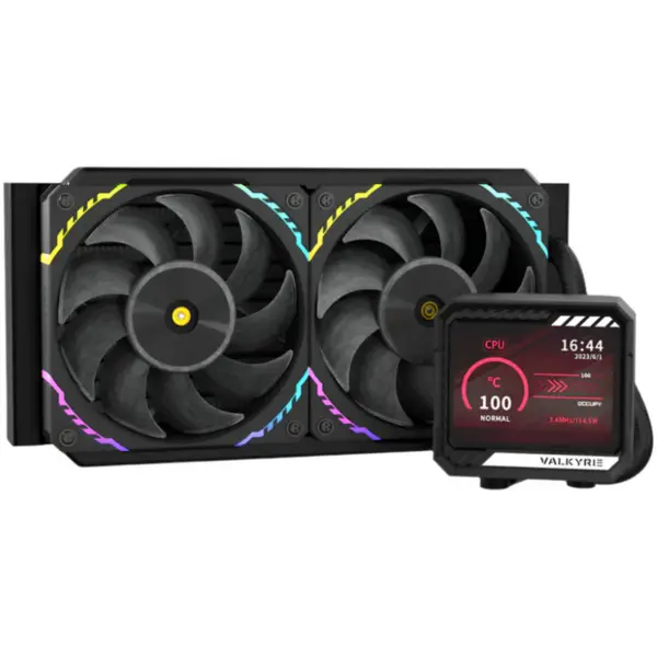 Valkyrie Cooler AIO Valkyrie V240 LCD PWM ARGB, Water Cooling, Negru