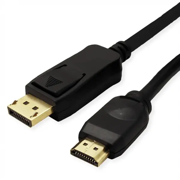Value Cablu Displayport la HDMI UHD 4K T-T 7.5m Negru, Value 11.99.5789