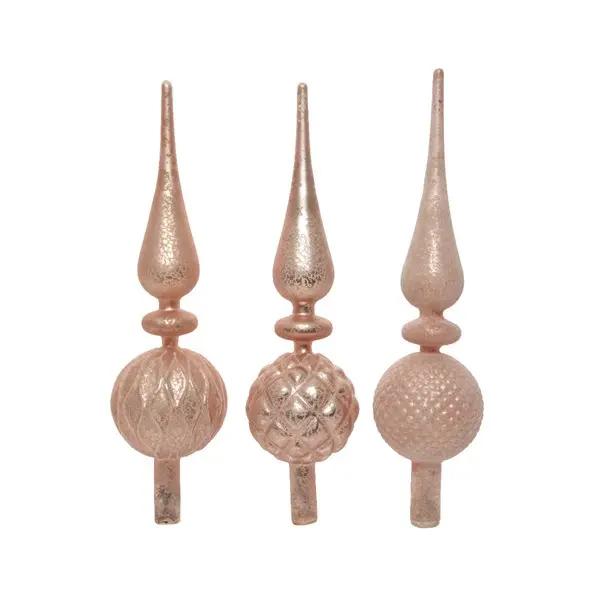 Varf de brad - Treetop Matt Mould - Blush Pink - mai multe modele | Kaemingk