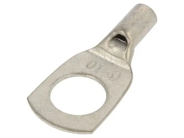 varf: inelar tubular m10 6mm2 crimpat pe cablu neizolat cupru