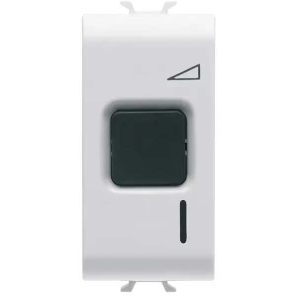 Variator de tensiune electronic cu buton 1 modul Gewiss Chorus GW10568, alb