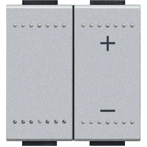 Variator universal cu comanda tactila Bticino Living Light NT4411N, argintiu