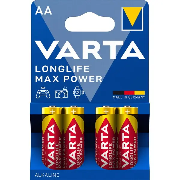 VARTA Baterie Varta Longlife Max Power 4706, AA / LR6, Set 4 bucati