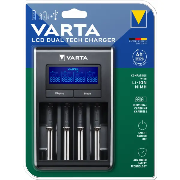 VARTA Incarcator Baterii Varta, AA / AAA, Negru