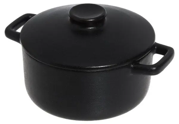 Vas ceramic cu capac Maku - Robuste, 12 cm, 380 ml