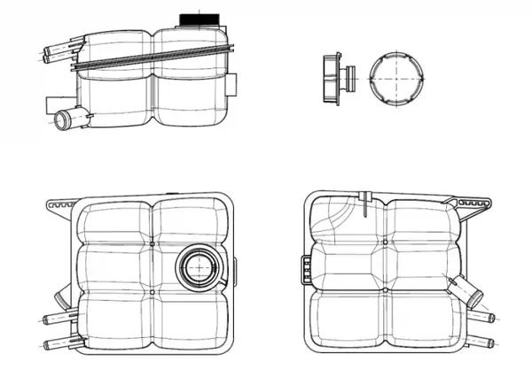 Vas expansiune racire cu capac potrivit FORD FOCUS C-MAX, FOCUS II, KUGA I 10.03-11.12