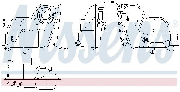 Vas expansiune racire (cu senzor nivel) potrivit AUDI A4 B5, A6 C5, A8 D2 11.94-01.05