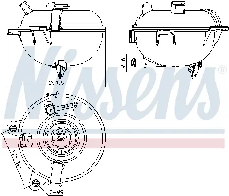 Vas expansiune racire potrivit AUDI A3, Q2, Q3, Q5, TT; SEAT ATECA, LEON, LEON SC, LEON ST, TARRACO; SKODA KAROQ, KODIAQ I, OCTAVIA III, SUPERB III, YETI; VW ATLAS, GOLF ALLTRACK VII 05.08-