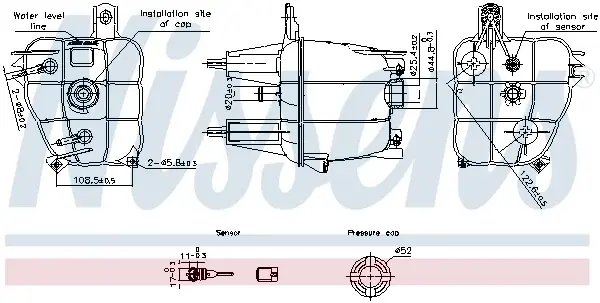 Vas expansiune racire potrivit CITROEN JUMPER II; FIAT DUCATO; PEUGEOT BOXER 12.01-