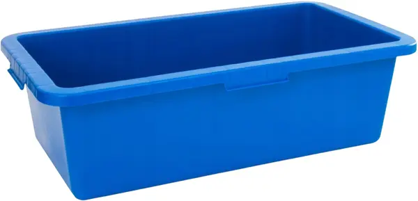 Vas Plastic Dreptunghiular 80L Albastru