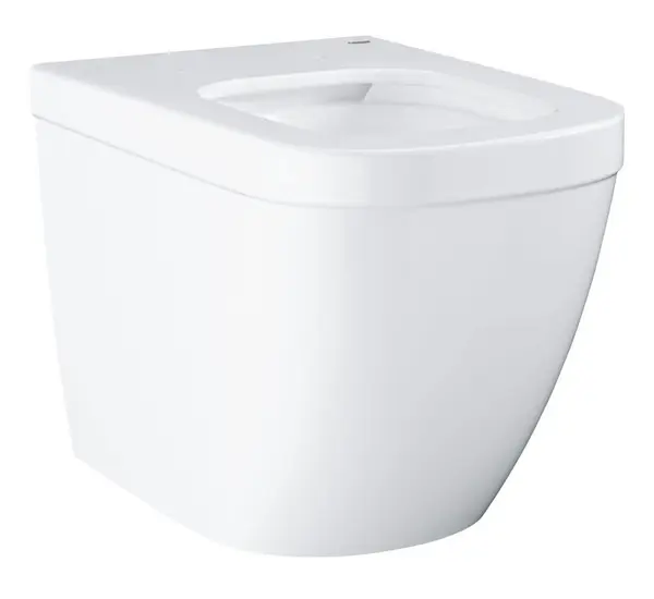 Vas WC Grohe Euro Ceramic 3933900H, montare pe podea, evacuare orizontala, rimless, fixare ascunsa, PureGuard, Alb