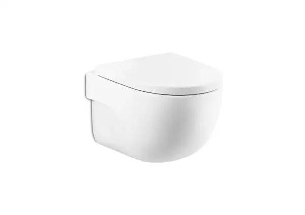 Vas WC Roca Meridian A346244000, suspendat, Rimless, fara capac, Alb