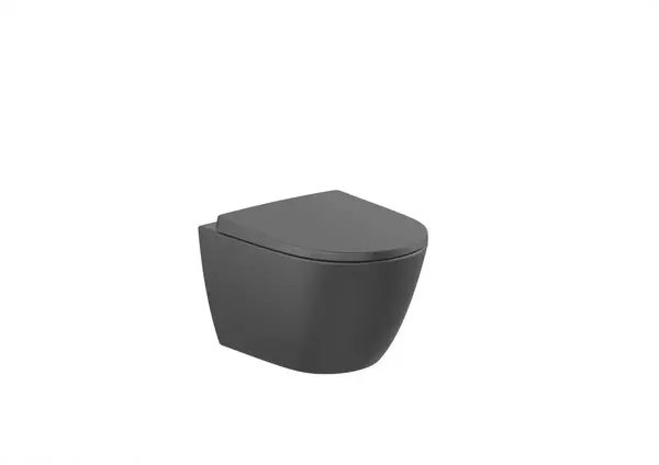 Vas WC Roca Ona A346688080, suspendat, Rimless, fara capac, mat, Negru
