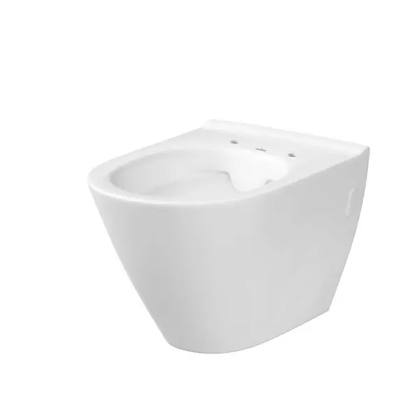 Vas wc suspendat rimless Cersanit City, oval, alb
