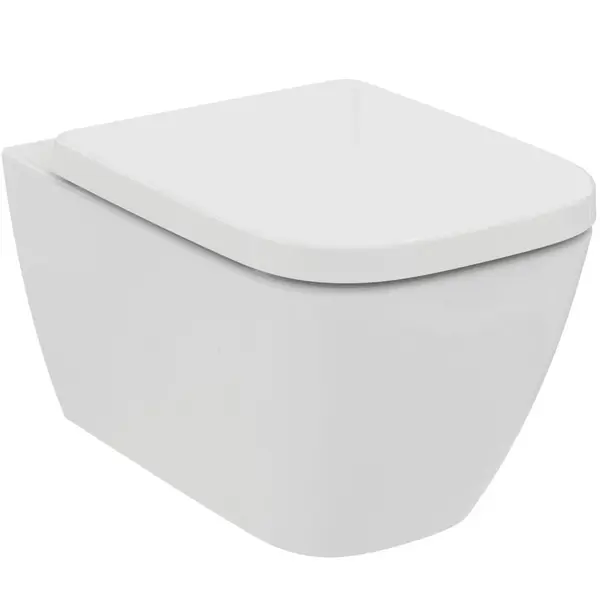 Vas wc suspendat rimless plus Ideal Standard i.life B alb lucios cu capac soft close inclus