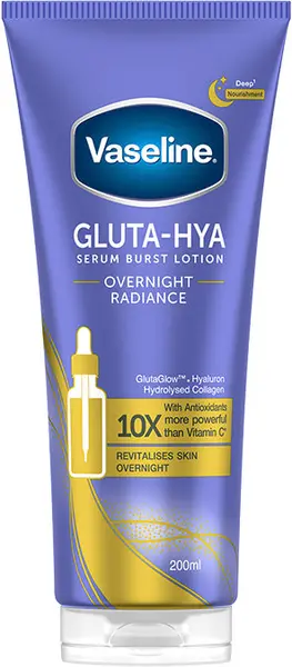 Vaseline Ser de corp de noapte Gluta-Hya Overnight Radiance, 200 ml