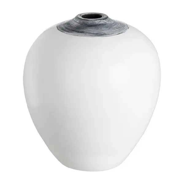 Vaza ATLANTIO DECO H30 CM - Alb