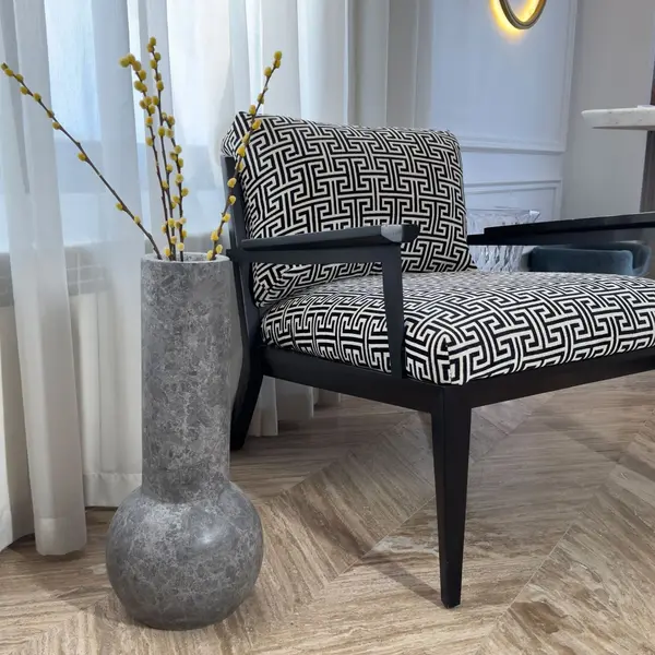 Vaza Decorativa Autograph-Milano Marmura Tundra, 50 x 20 x 10 cm