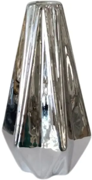 Vază Morello - C Silver, 8.5 х 16 cm