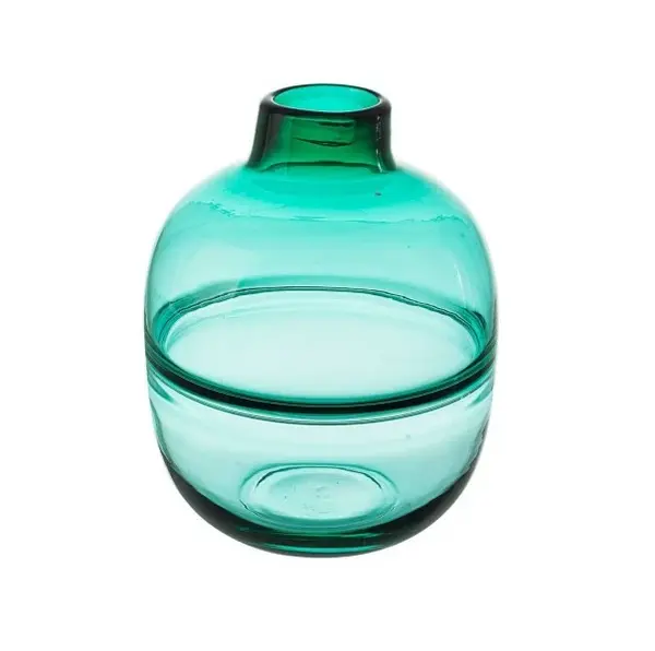 Vaza sticla Illusion Blue H 25cm - P - Default Title