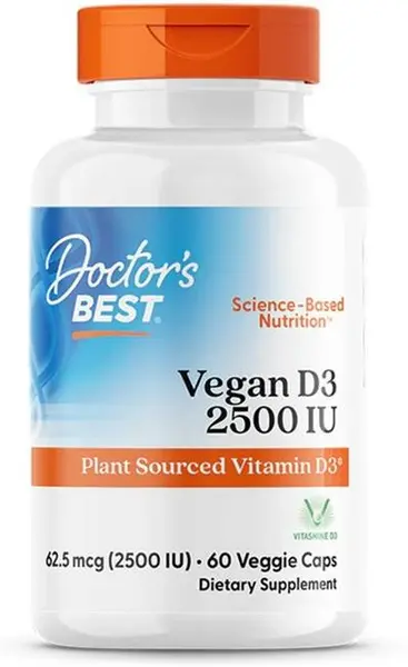 Vegan D3, 2500 UI, 60 capsule, Doctor's Best