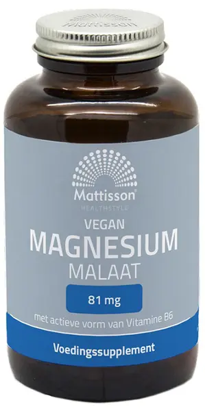 Vegan Magnesium Malate, 90 capsule, Mattisson Healthstyle