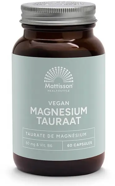 Vegan Magnesium Taurate, 60 capsule, Mattisson Healthstyle