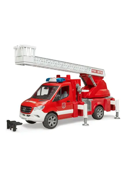 Vehicul Bruder MB Sprinter Fire Engine w/Ladder, Waterpump, Lights & Sound (BR2673)