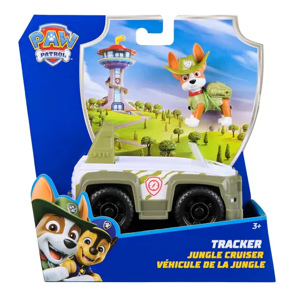 Vehicul cu figurina, Paw Patrol, Jungle Cruiser, Tracker, 6071224