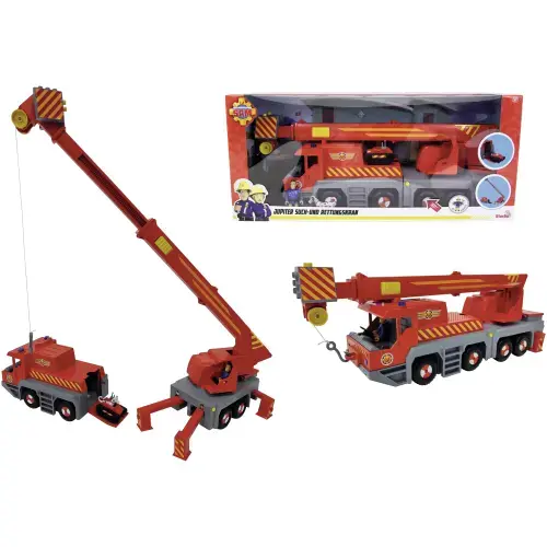 Vehicul cu macara de salvare Fireman Sam, 2 in 1, cu sunete