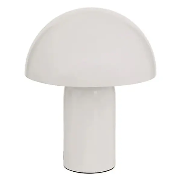 Veioză masă lamp Mushi metal, alb, Ø20x25 cm