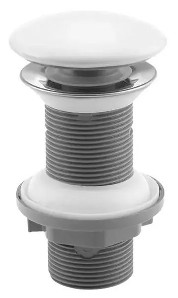 Ventil lavoar cu click-clack, capac ceramic alb, cu preaplin, Isvea Infinity