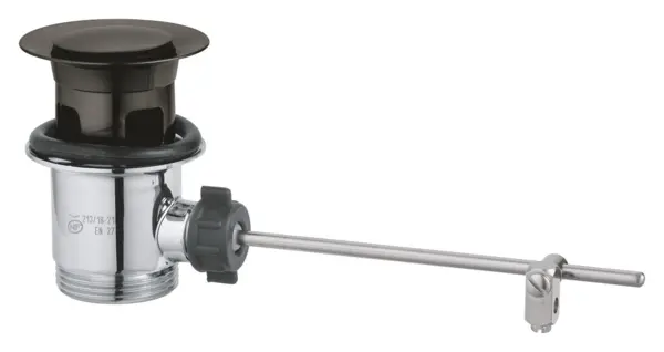 Ventil lavoar Grohe, cu tija, metalic, mat, grafit, 28910AL0