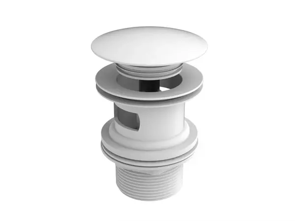 Ventil lavoar Roca Aqua A5054015B0, universal, push to open, Alb mat