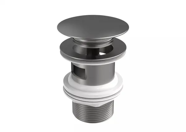 Ventil lavoar Roca Aqua A5054015SM, universal, push to open, mat, Otel satinat