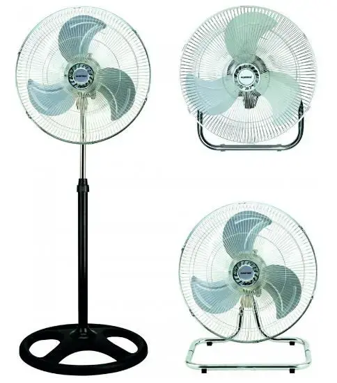 Ventilator 3 in 1 Albatros V45 Trio, 70W, 3 Viteze, 45 cm (Negru/Argintiu)