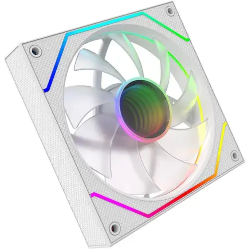 Ventilator AQIRYS Cetus 6P-12SLI18W-ARGB, 120 mm, iluminare 1-Ring RGB cu 8 LED-uri