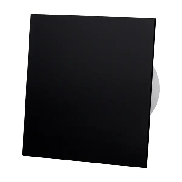 - Ventilator baie dRim Ø125 HS, Super Silent, Senzor de umiditate, Debit 140 m3/h, Panou plexi schimbabil, clapeta antiretur, Garantie 2 ani, Black Negru