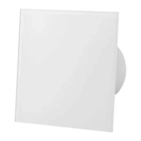 - Ventilator baie dRim Ø125 S, Super Silent, Debit 140 m3/h, Panou sticla schimbabil, clapeta antiretur, Garantie 2 ani, Alb