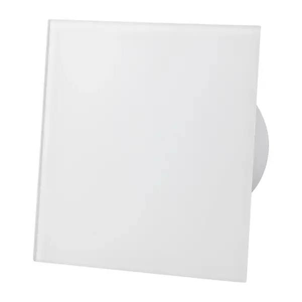 - Ventilator baie dRim Ø125 S, Super Silent, Debit 140 m3/h, Panou sticla schimbabil, clapeta antiretur, Garantie 2 ani, Alb Matt