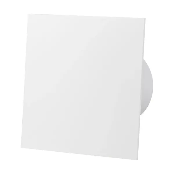 - Ventilator baie dRim Ø125 S, Super Silent, Debit 140 m3/h, Panou plexi schimbabil, clapeta antiretur, Garantie 2 ani, Alb