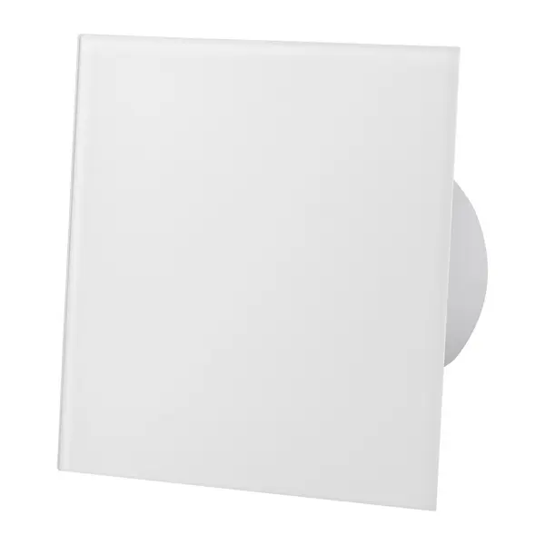 ventilator baie drim o100 s, super silent, debit 93 m3/h, panou sticla schimbabil, clapeta antiretur, garantie 2 ani, alb