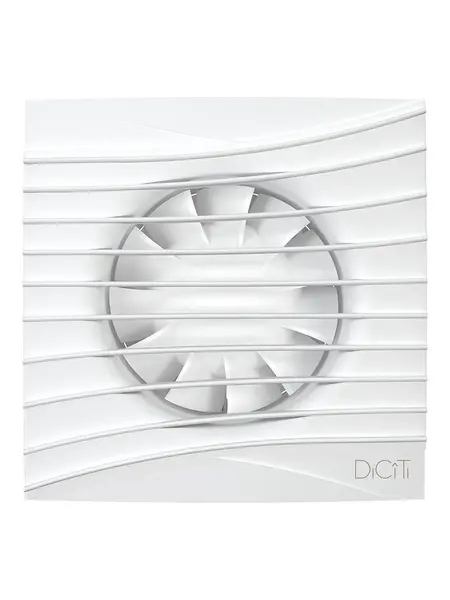 - Ventilator baie SILENT 4C Matt White, Super Silent, Clapeta antiretur, Motor Long Life 40000h, Debit 90mc/h, Ø100mm, Matt White