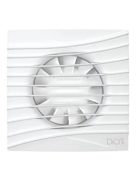 ventilator baie silent 4c matt white, super silent, clapeta antiretur, motor long life 40000h, debit 90mc/h, o100mm, matt white