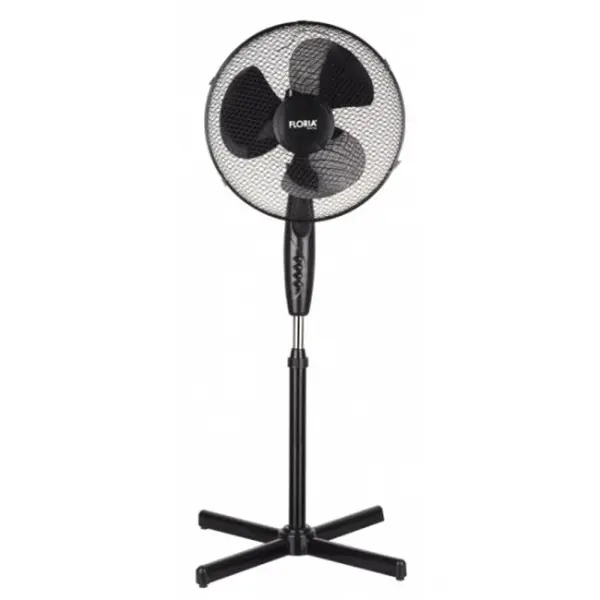 Ventilator cu Picior, Motor Silentios, Putere 40W, Diametru 40 cm, Negru