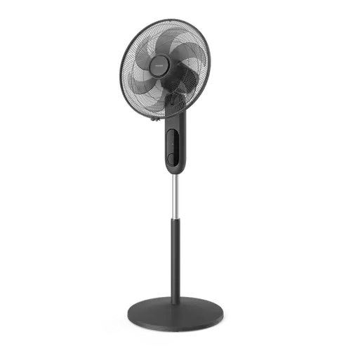 Ventilator cu picior Philips Seria 1000 CX1520/01, Diametru 45cm, 3 setari de viteza, Inaltime reglabila, Rotire si inclinare automata (Negru)