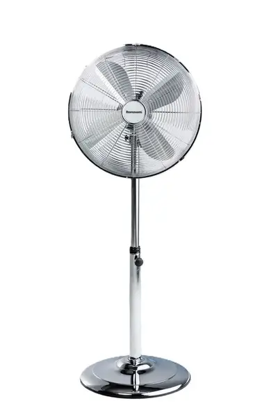 Ventilator cu picior Ravanson WT-7040SN, 50 W, 3 viteze, Oscilatie, Reglare inaltime (Inox)